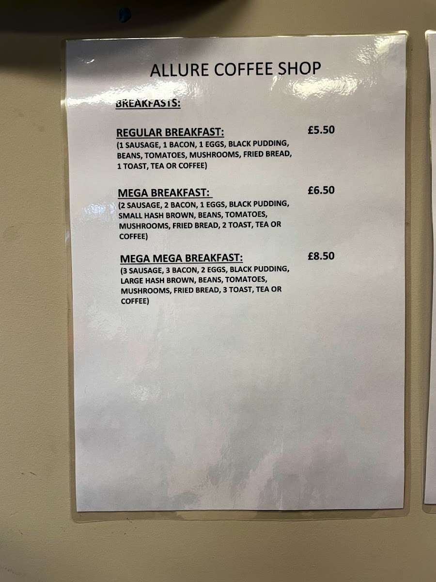 Allure Coffee Shop Photo Menu 2