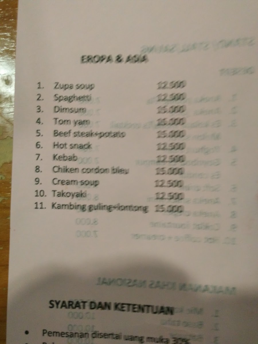 Rumah Makan Khas Sunda Sukahati Photo Menu 6
