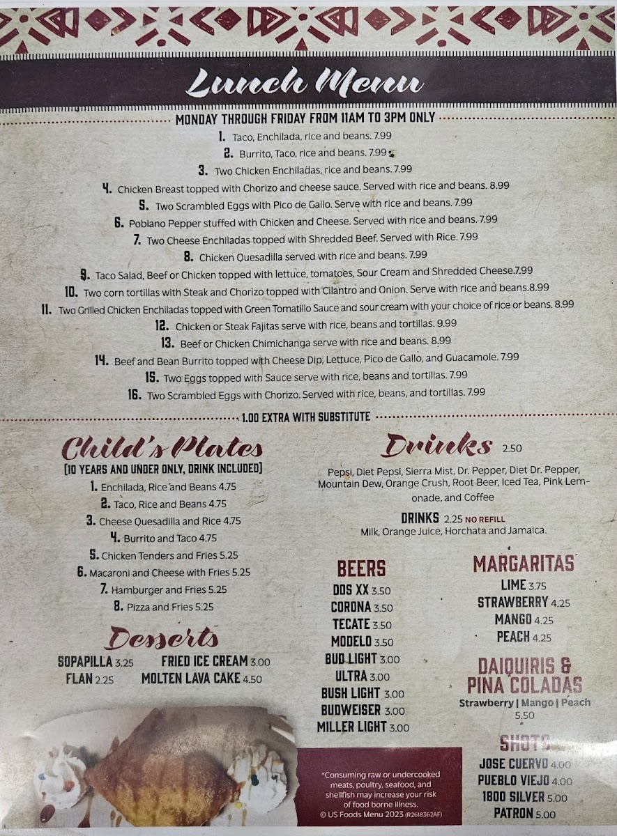 El Ranchero Mexican Restaurant Photo Menu 3