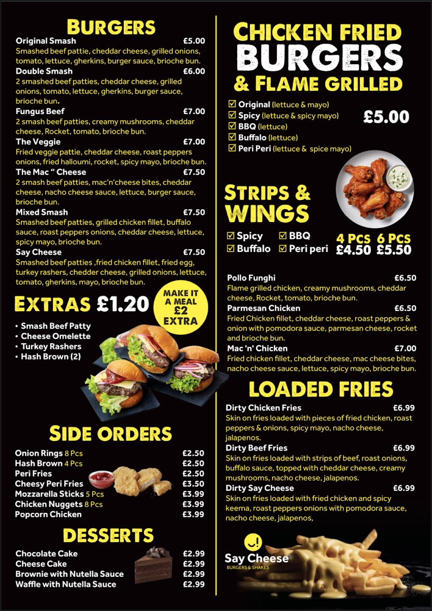 Say cheese Photo Menu 2