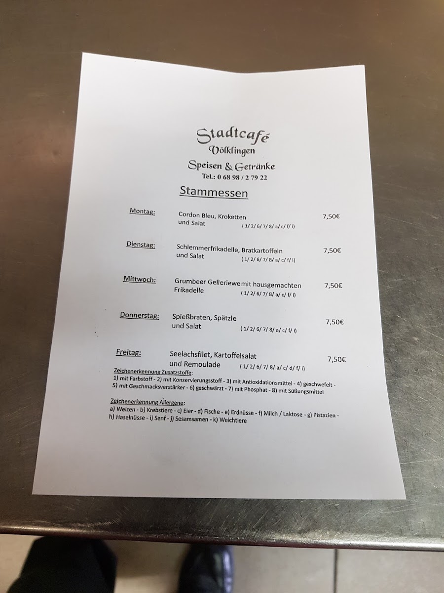 Stadtcafe Stadtschänke Photo Menu 3