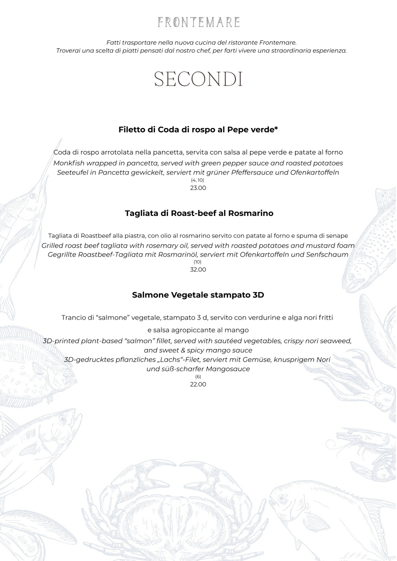 Ristorante Frontemare Photo Menu 3