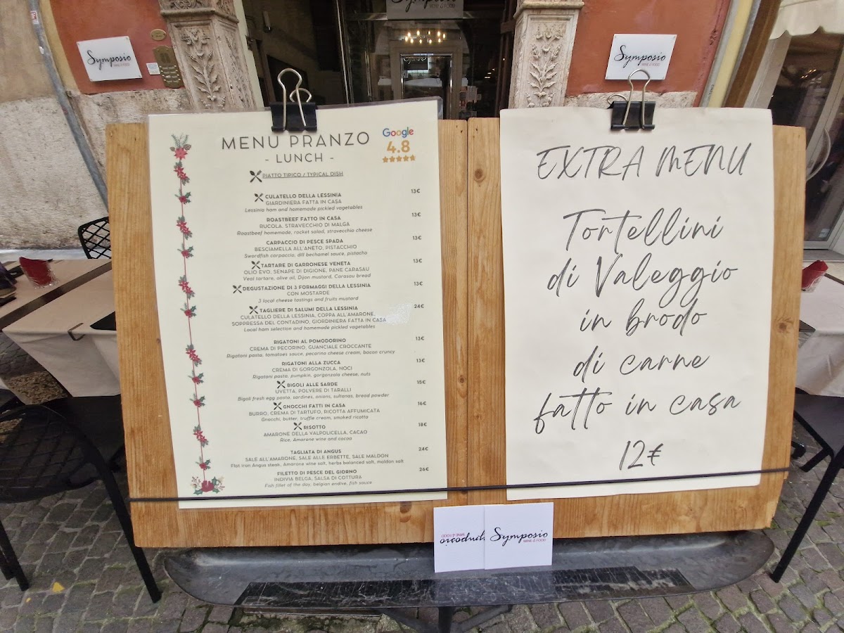 Symposio Wine & Food Photo Menu 4