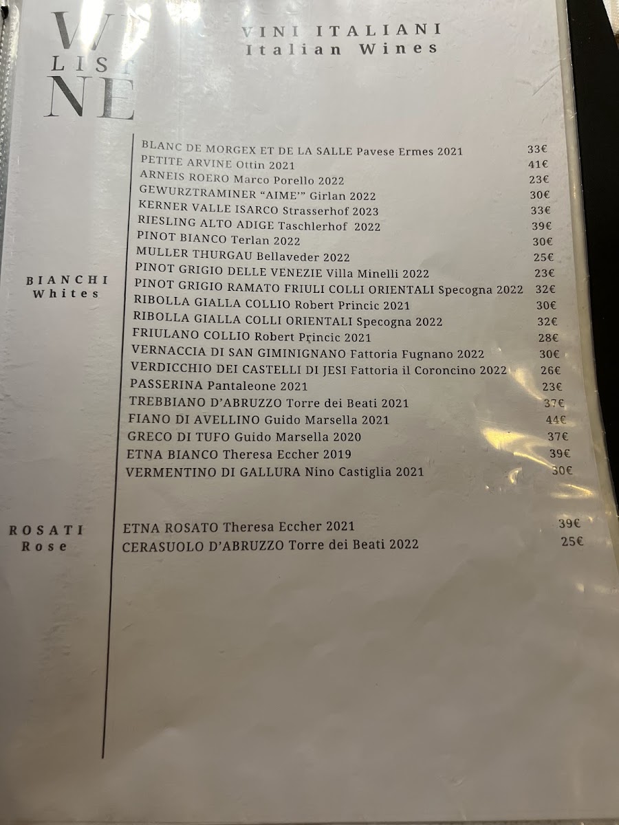 Symposio Wine & Food Photo Menu 5