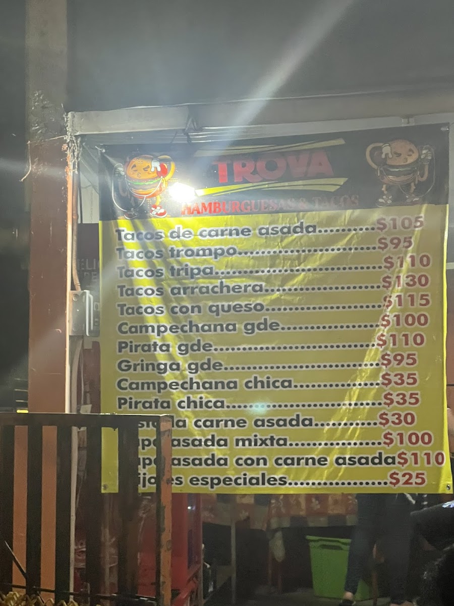 Hamburguesas y tacos Trova Photo Menu 2