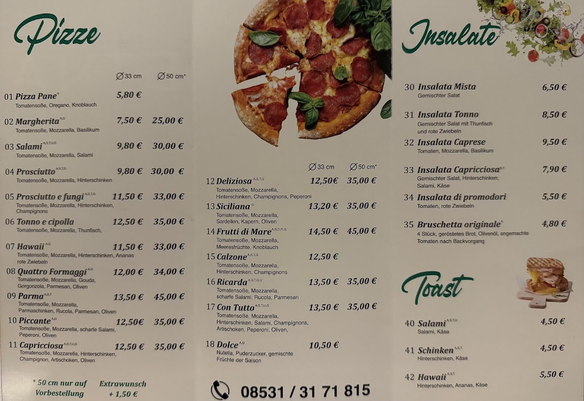 Gelateria Pizzeria Etna Photo Menu 1