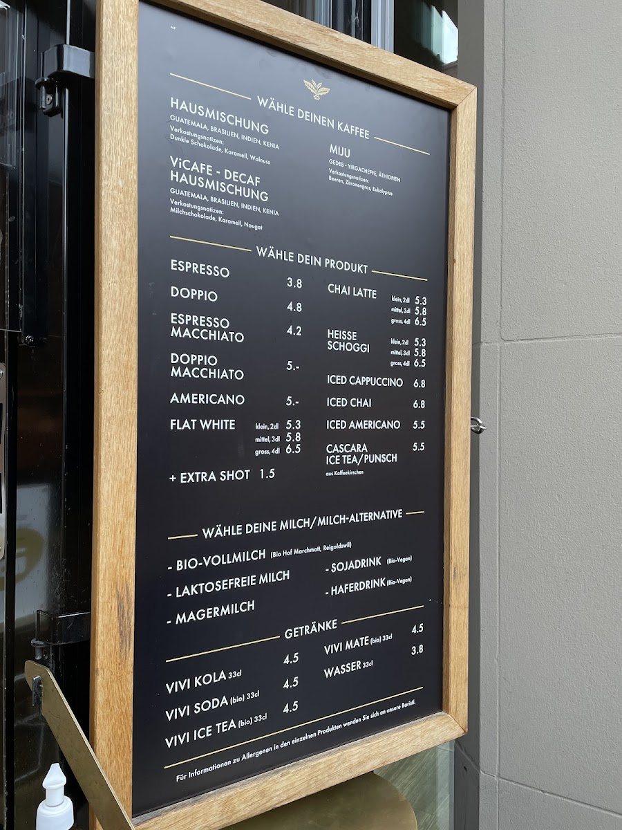 ViCAFE Centralbahnplatz Photo Menu 4