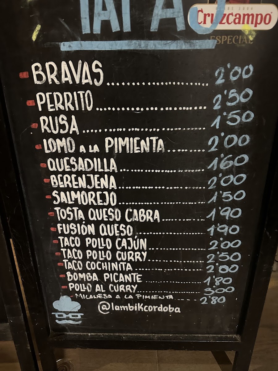 Restaurante Lambik Photo Menu 1