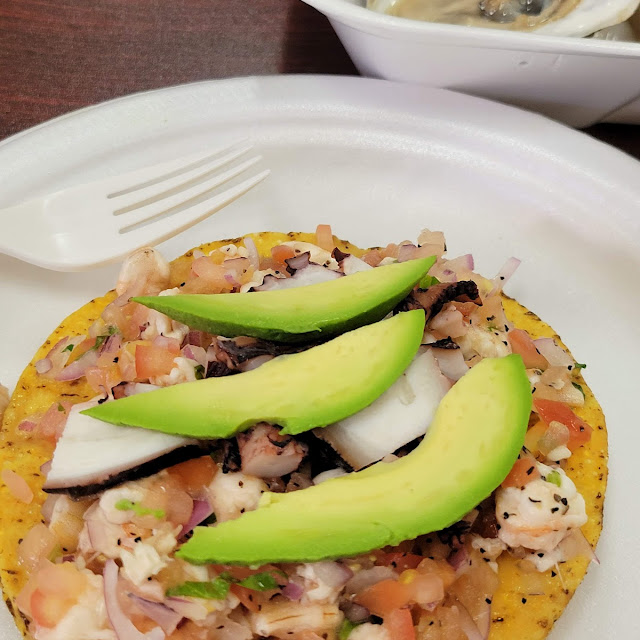 Tostada de Camaron Y Pulpo
