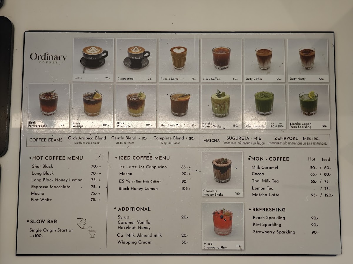 Ordinary Coffee Photo Menu 2