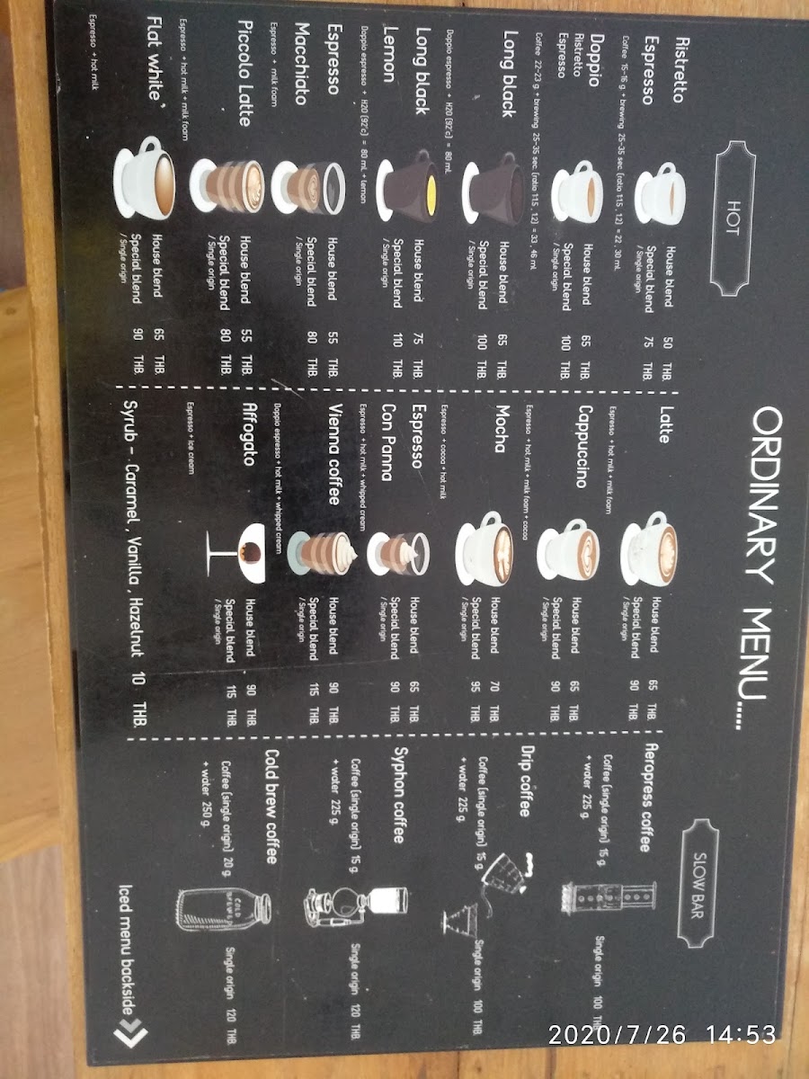Ordinary Coffee Photo Menu 6