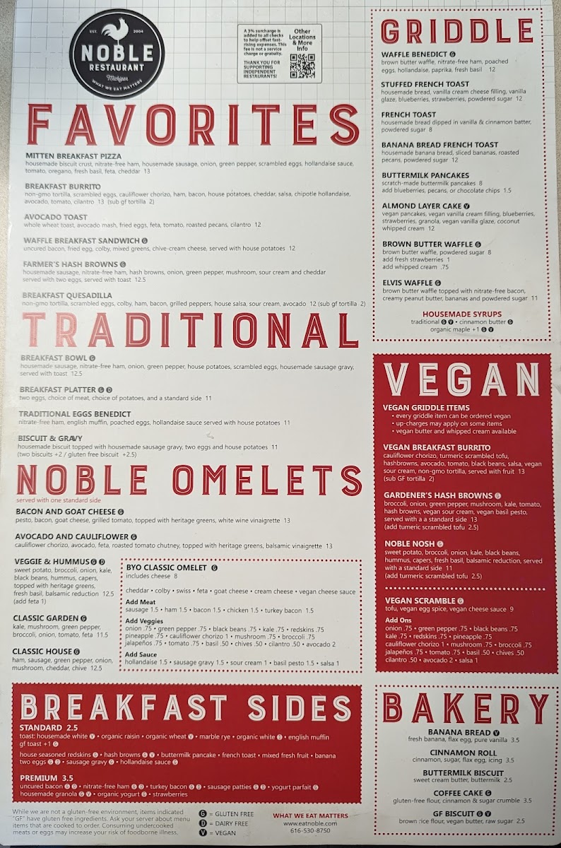 Noble Restaurant Photo Menu 6