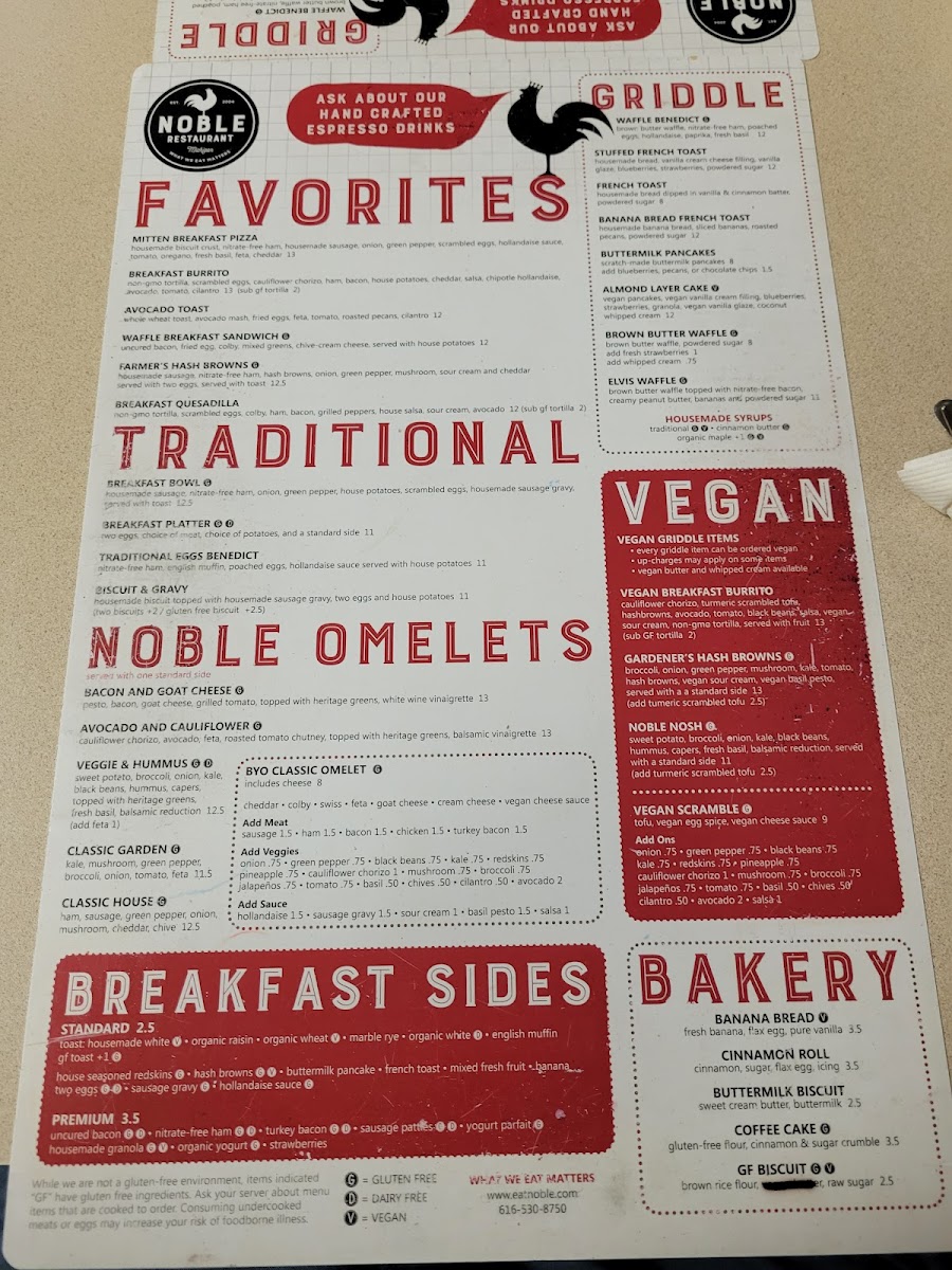 Noble Restaurant Photo Menu 9