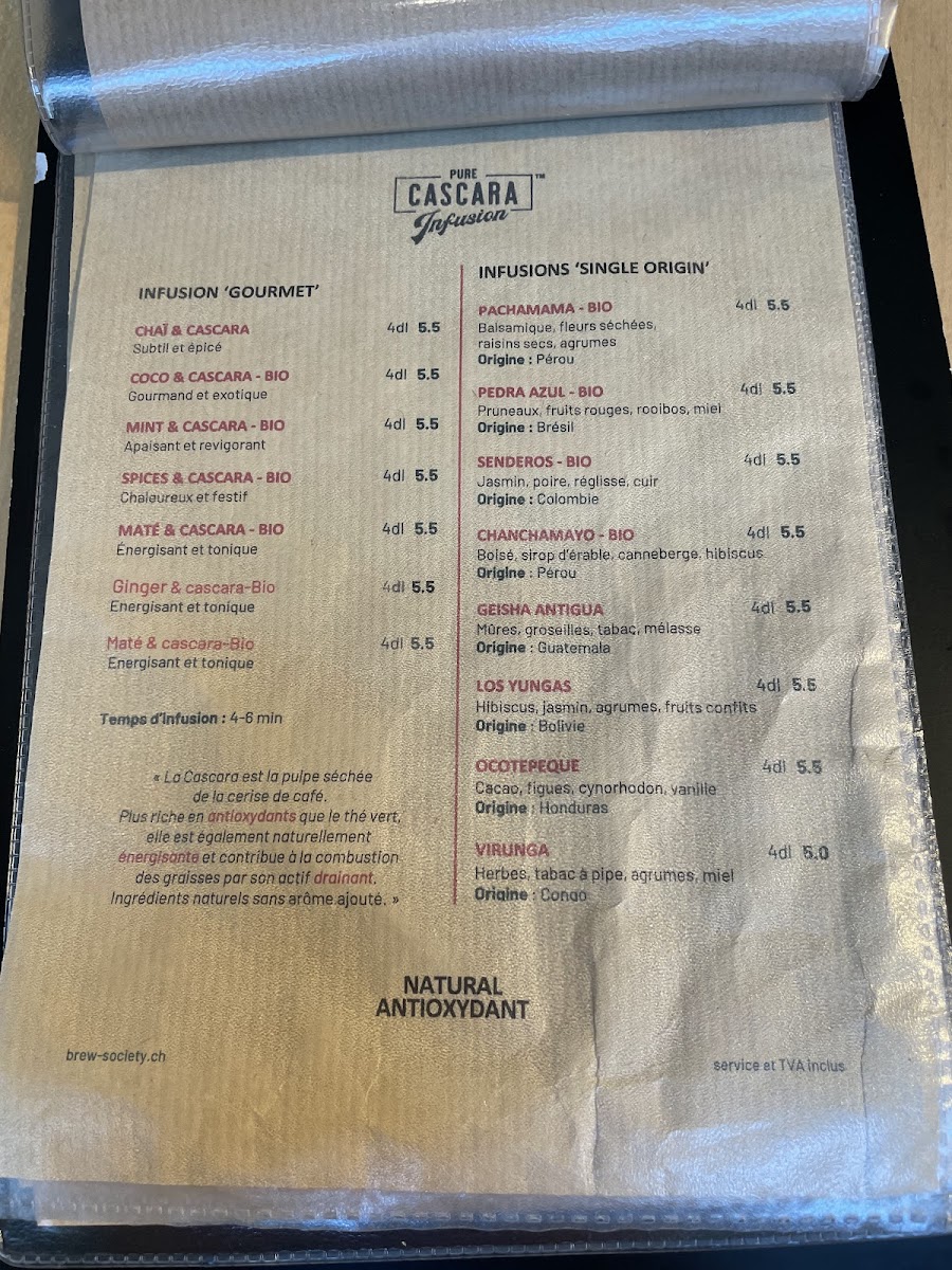 Brew Society Photo Menu 1