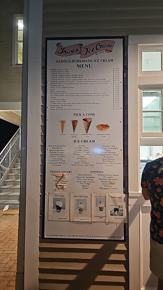 Gray's Ice Cream Photo Menu 4
