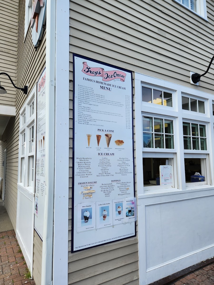 Gray's Ice Cream Photo Menu 7