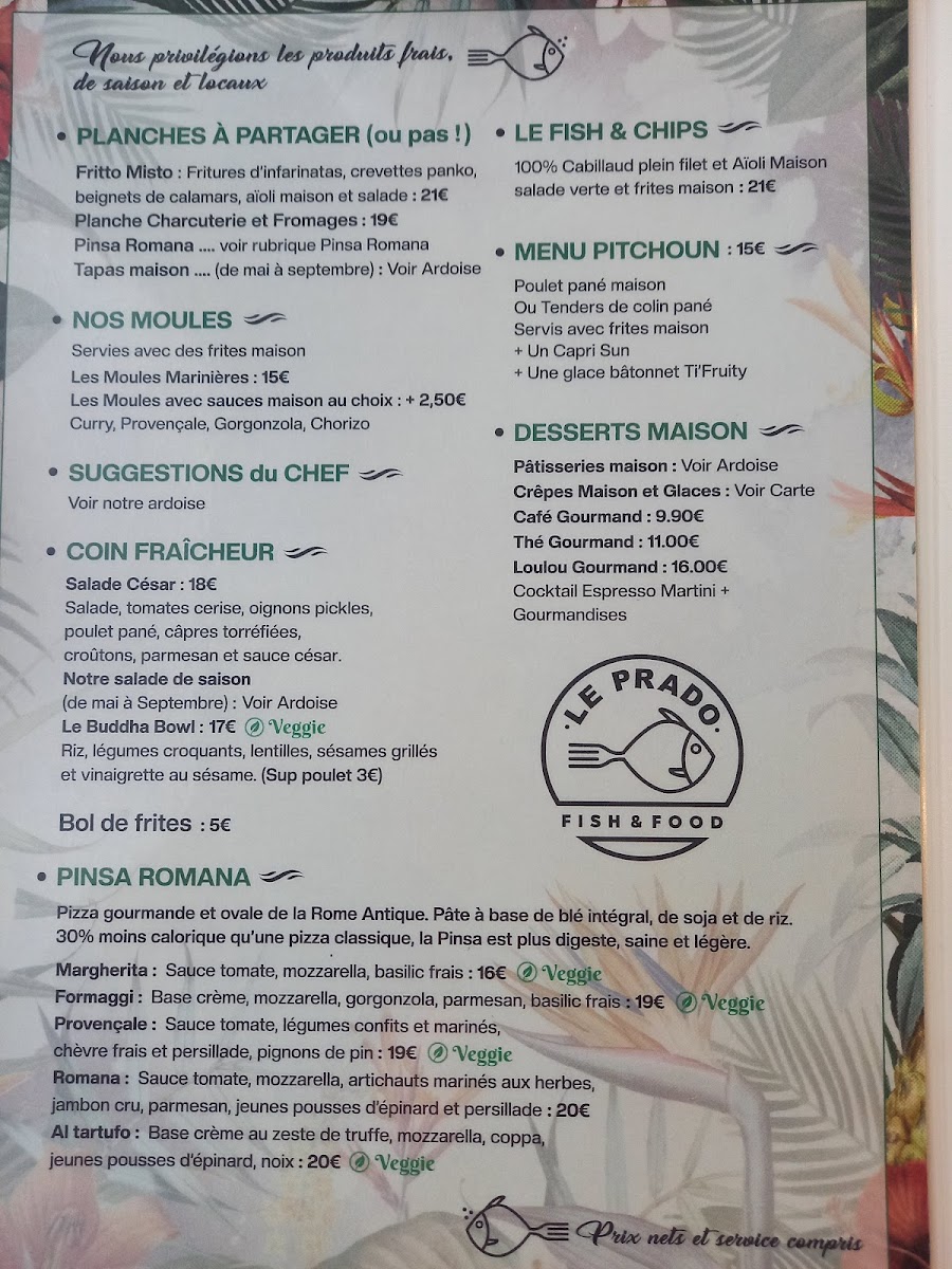 Restaurant Le Prado Photo Menu 2
