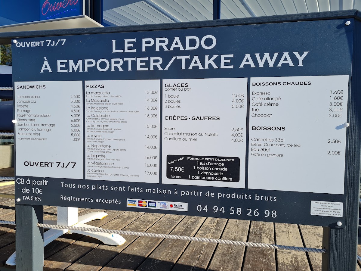 Restaurant Le Prado Photo Menu 8