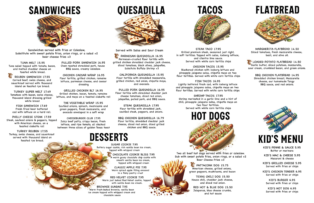 Pattaconk 1850 Bar & Grille Photo Menu 4