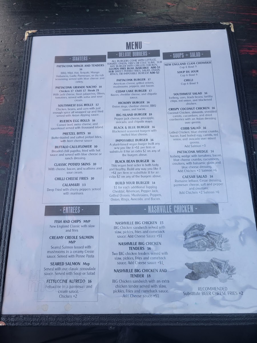 Pattaconk 1850 Bar & Grille Photo Menu 8