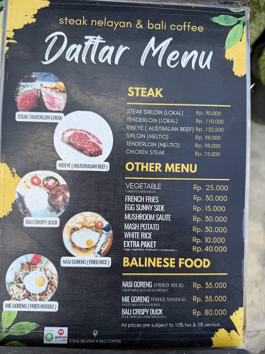 Steak nelayan n Bali coffee Photo Menu 4