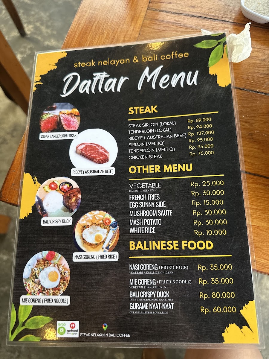 Steak nelayan n Bali coffee Photo Menu 5