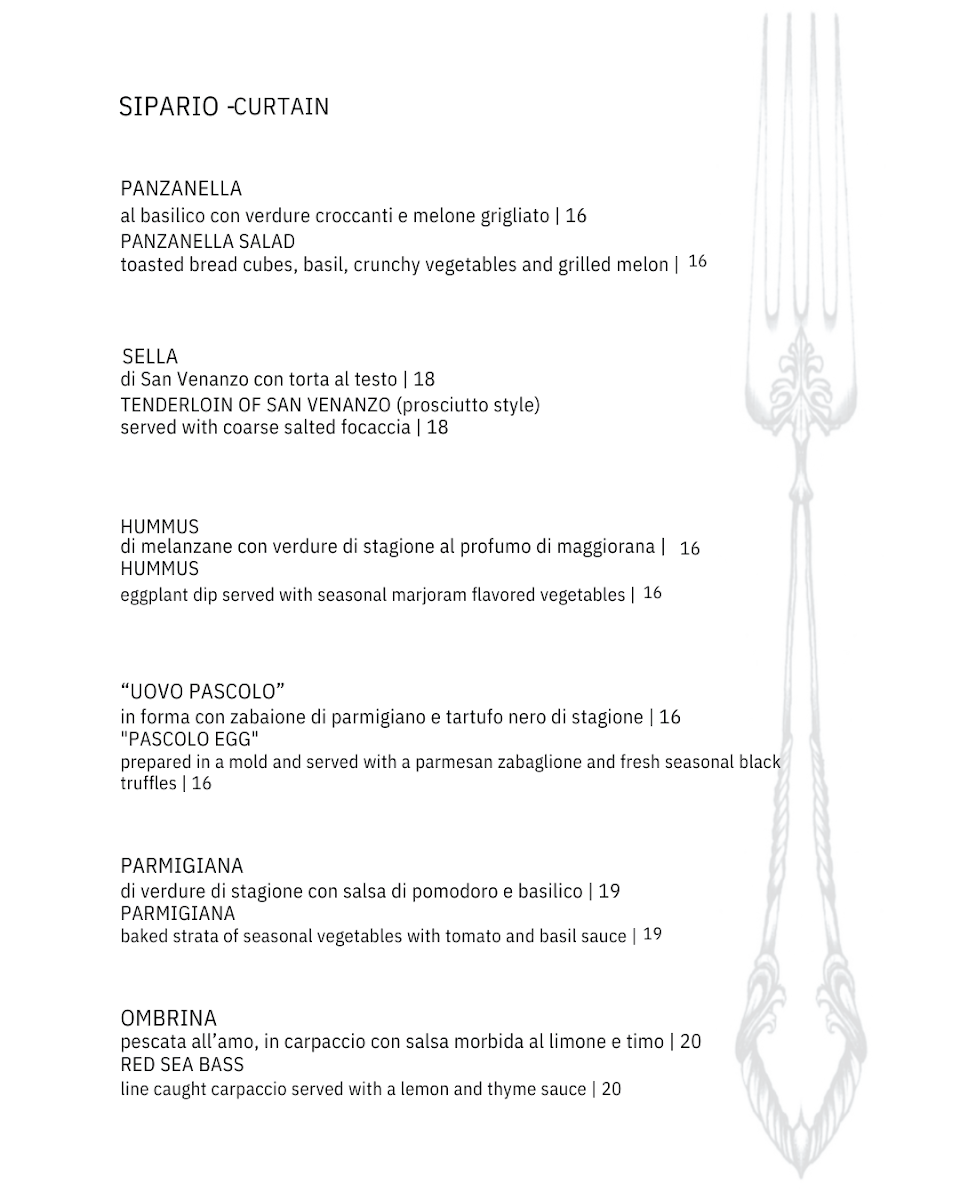 Ristorante Locanda del Teatro Montefalco Photo Menu 1