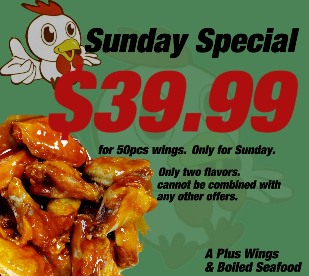 A Plus Wings & Boil Seafood Photo Menu 5
