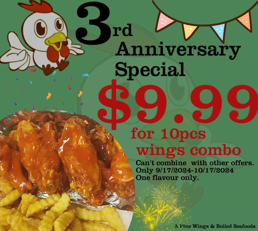 A Plus Wings & Boil Seafood Photo Menu 9