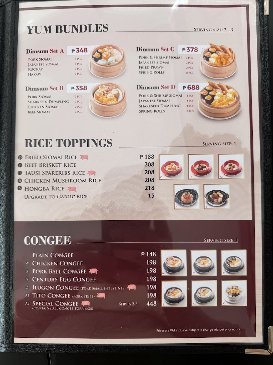 Papa G Dimsum House - Tulip Drive Photo Menu 4