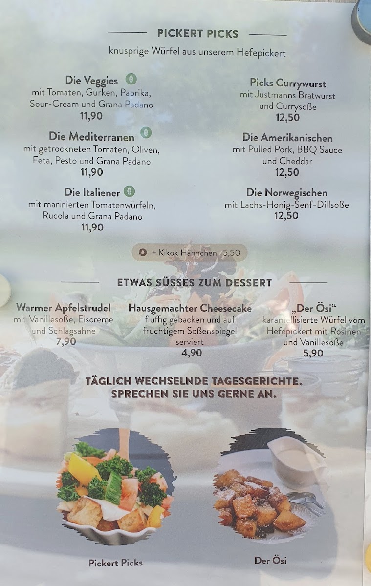 Der Seekrug Photo Menu 2