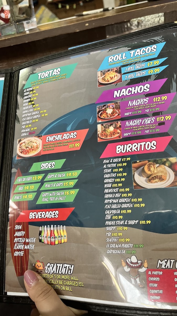 California Taco Shop Photo Menu 1