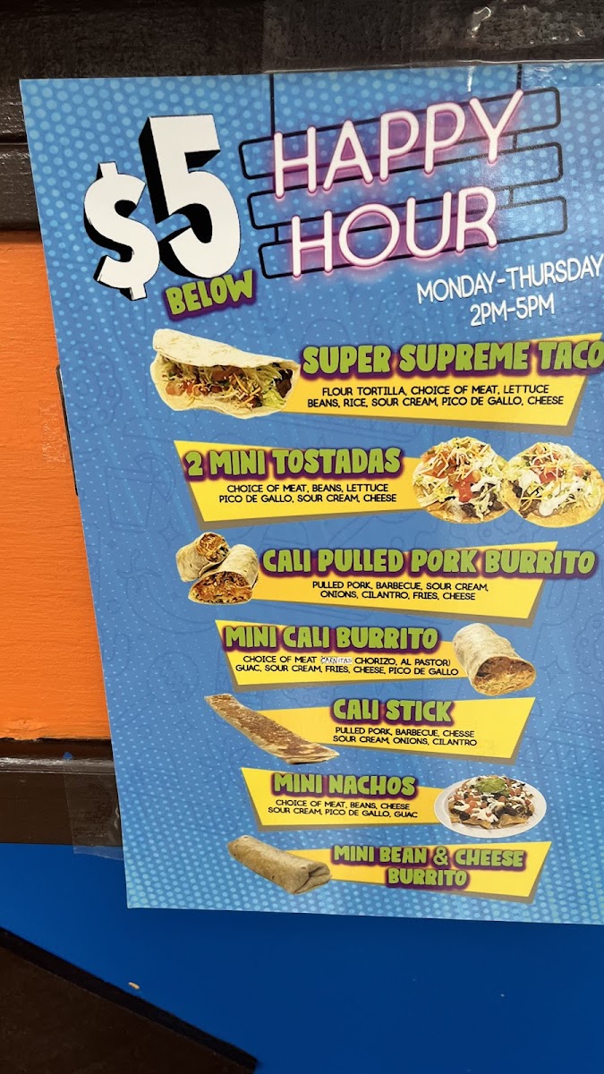 California Taco Shop Photo Menu 3