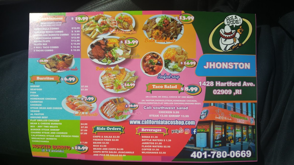 California Taco Shop Photo Menu 8