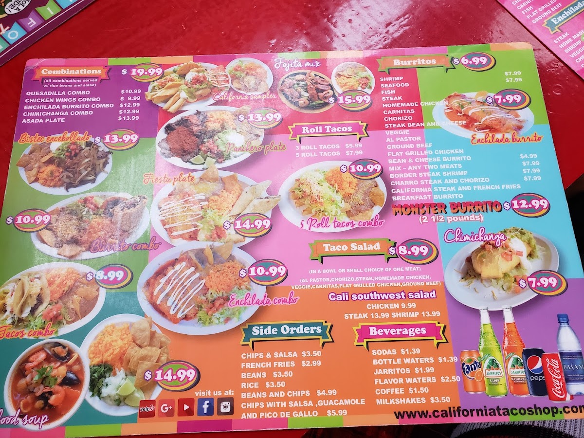 California Taco Shop Photo Menu 9
