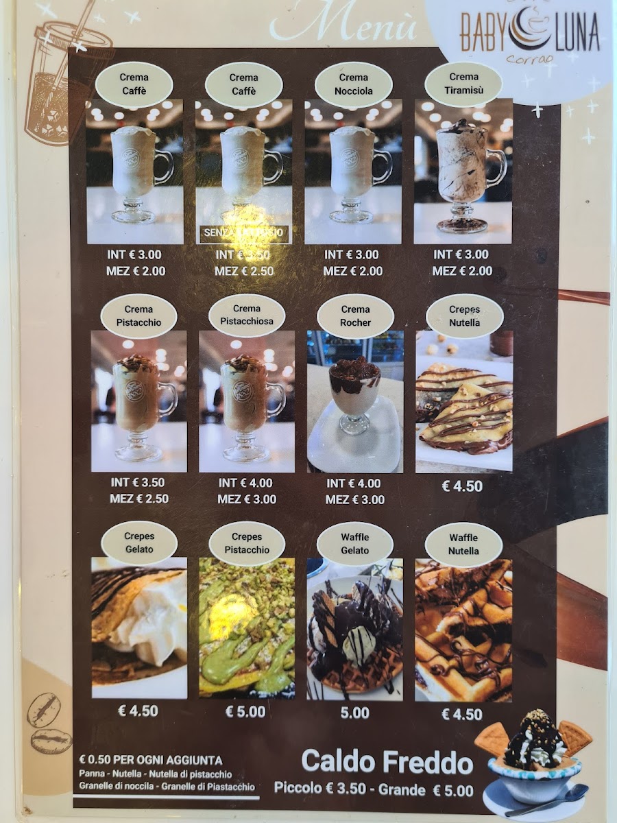 CAFFE 'BABY MOON Photo Menu 1