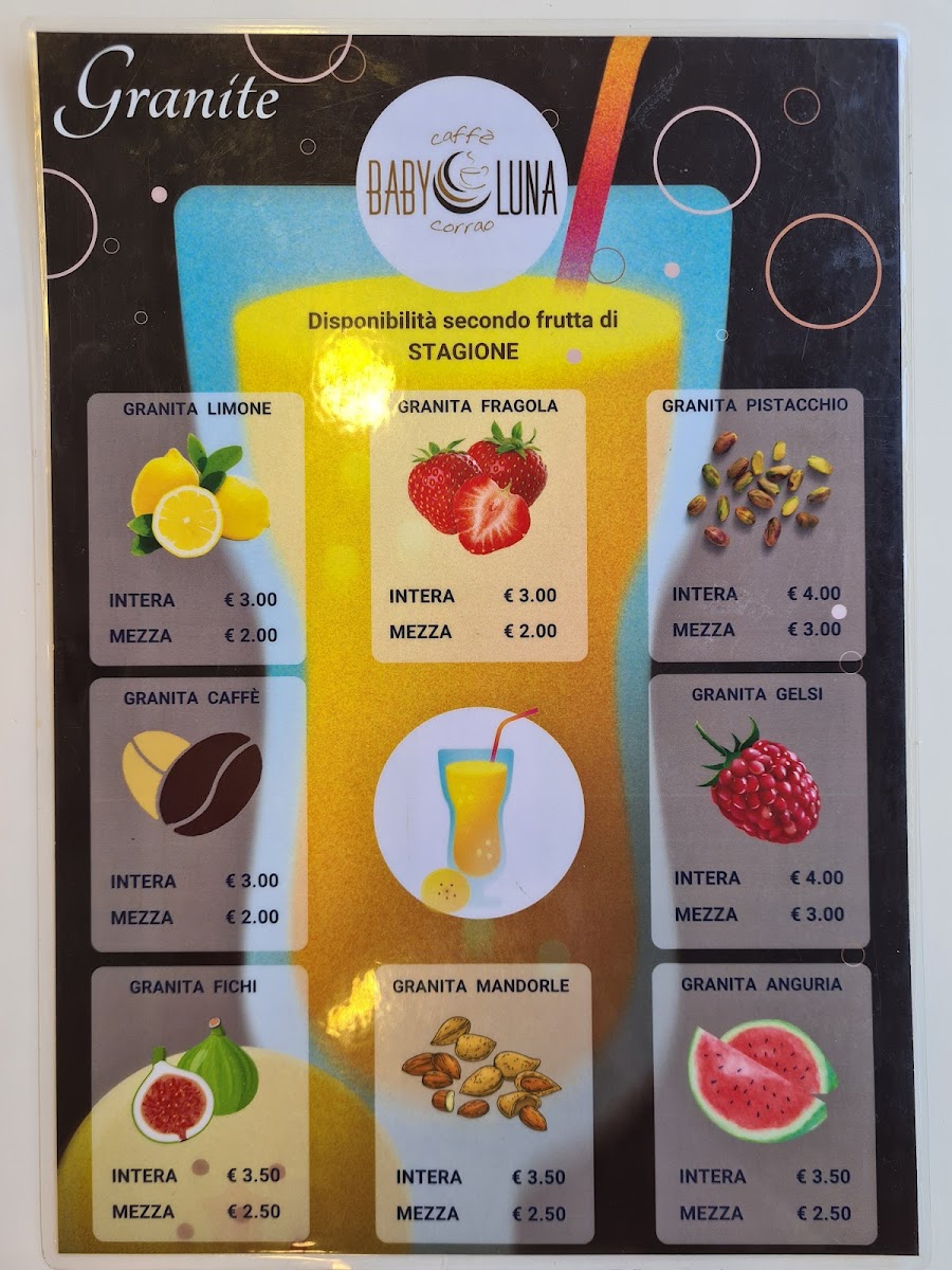CAFFE 'BABY MOON Photo Menu 2