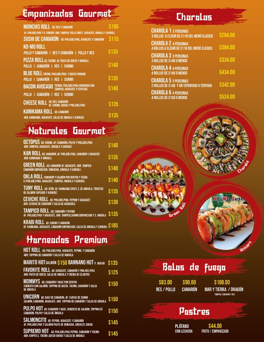 Komo sushi Photo Menu 1
