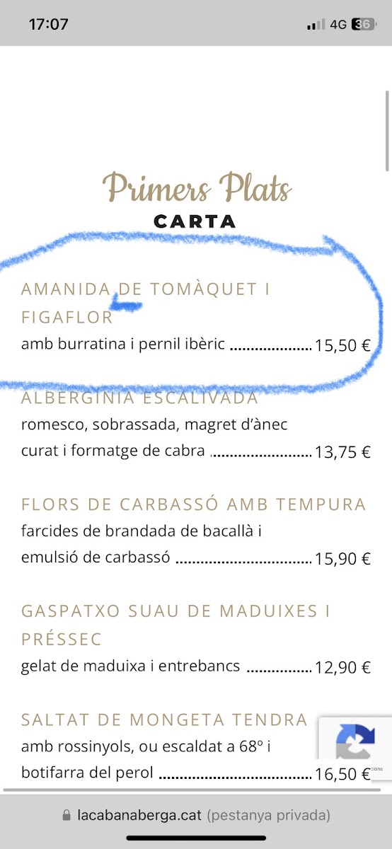 Restaurant La Cabana Berga Photo Menu 10