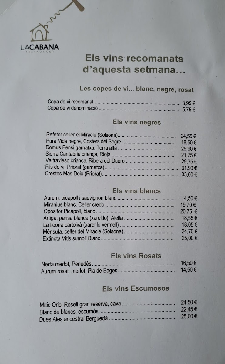 Restaurant La Cabana Berga Photo Menu 2