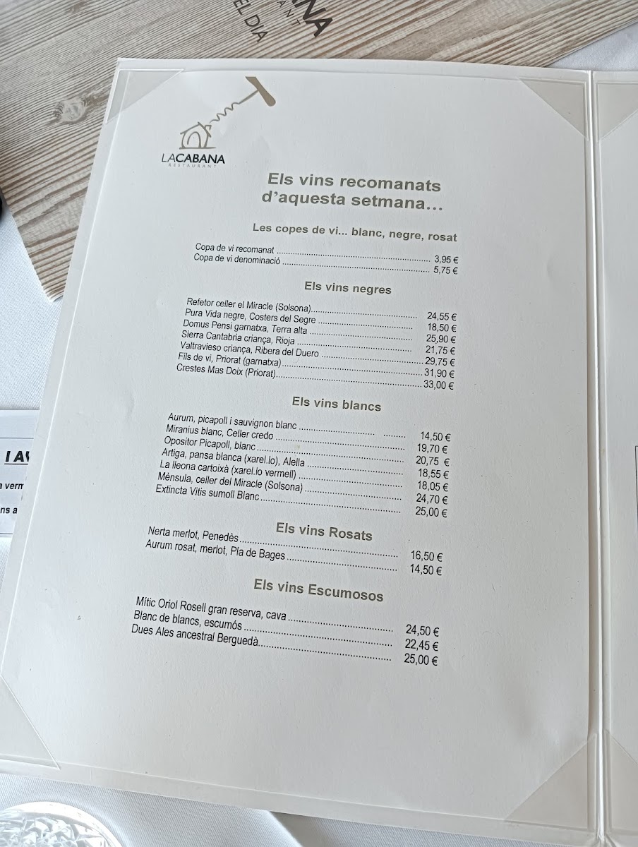Restaurant La Cabana Berga Photo Menu 5