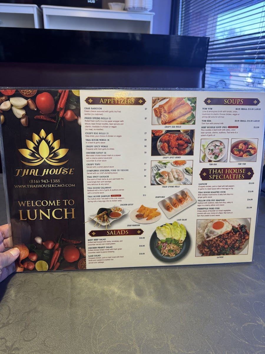 Thai House Restaurant Photo Menu 2