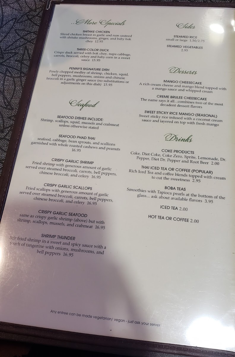 Thai House Restaurant Photo Menu 5
