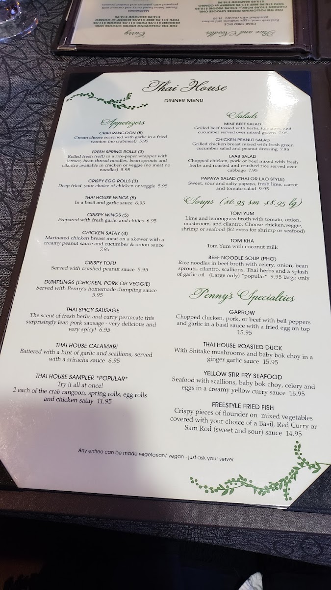 Thai House Restaurant Photo Menu 8