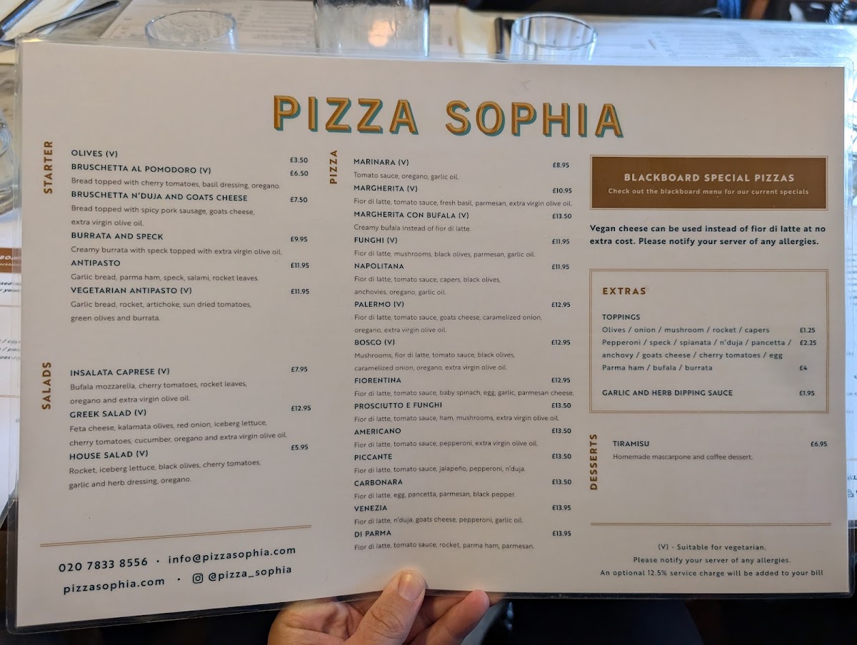 Pizza Sophia Photo Menu 2