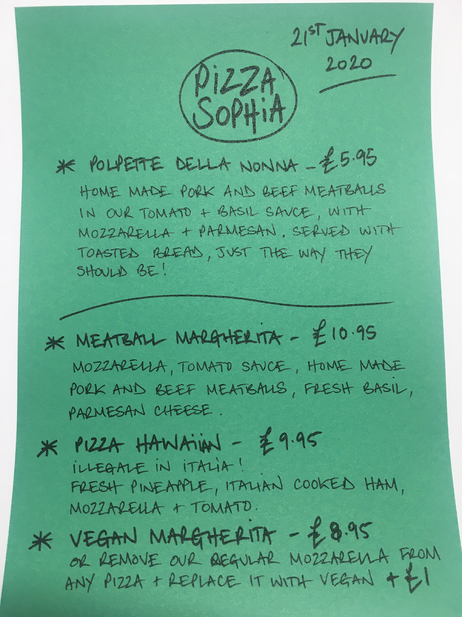 Pizza Sophia Photo Menu 8