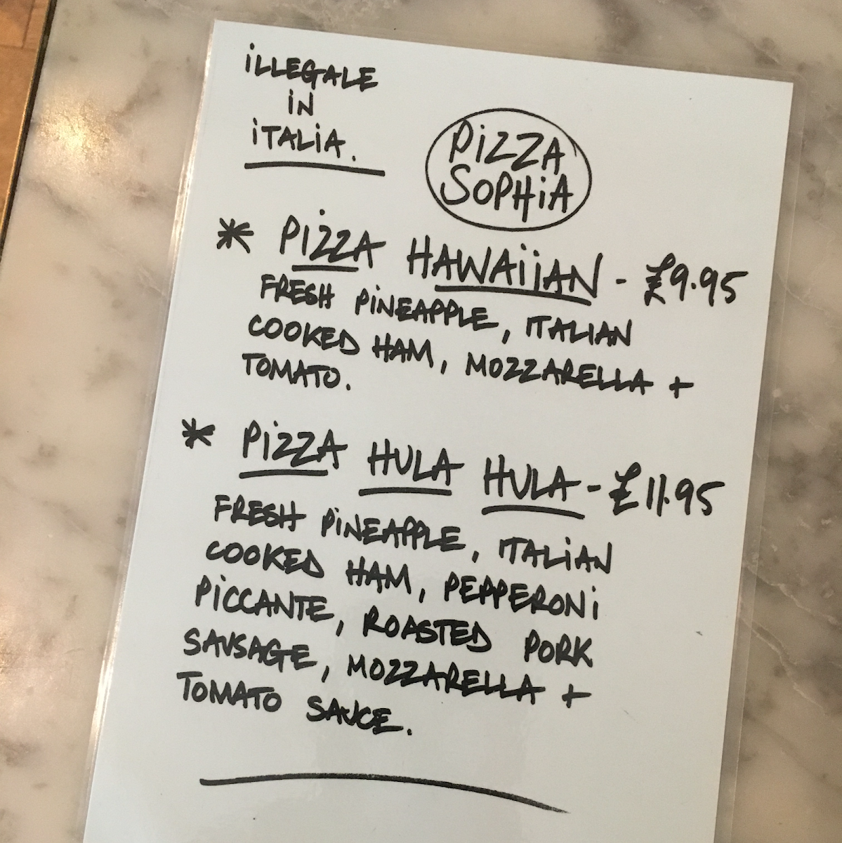 Pizza Sophia Photo Menu 9