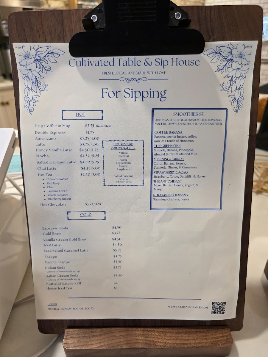 Cultivated Table and Sip House Photo Menu 5