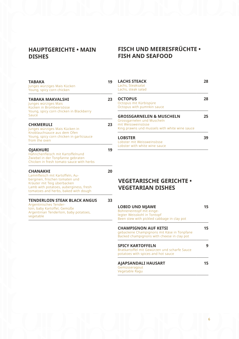 Madloba · Georgisches Restaurant & Event Location Photo Menu 5