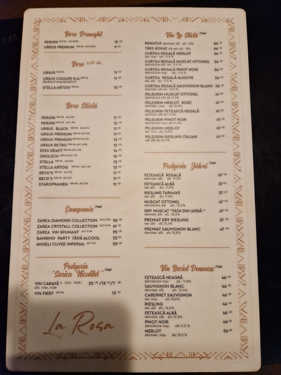La Rosa - restaurant & pizza Photo Menu 2